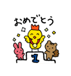トライアスロンをするぴぴちゃん（個別スタンプ：9）