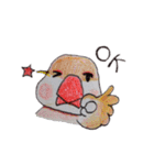 癒やし文鳥スタンプ（個別スタンプ：10）