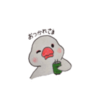 癒やし文鳥スタンプ（個別スタンプ：16）