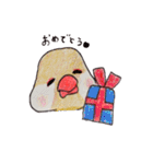 癒やし文鳥スタンプ（個別スタンプ：24）
