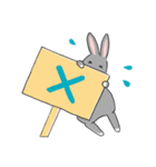 ゆるっと灰うさぎの敬語（個別スタンプ：6）