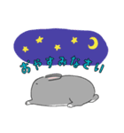 ゆるっと灰うさぎの敬語（個別スタンプ：10）