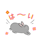 ゆるっと灰うさぎの敬語（個別スタンプ：36）