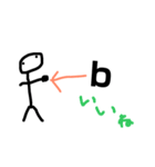絵心ない棒人間スタンプ（個別スタンプ：7）