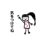 日常で使えるかわいい女の子スタンプ（個別スタンプ：19）