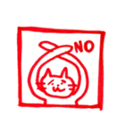 ハンコならぬニャンコ（個別スタンプ：3）