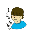 天然パーマboy（個別スタンプ：7）
