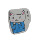 白ネコのゆるゆる日常（個別スタンプ：4）