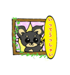 黒チワワの日常あいさつ(敬語)（個別スタンプ：14）
