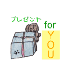 可愛いモフモフのトイプードル（個別スタンプ：33）