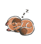 3匹の仔たぬき！（個別スタンプ：6）