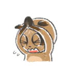 3匹の仔たぬき！（個別スタンプ：8）