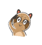 3匹の仔たぬき！（個別スタンプ：10）