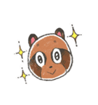 3匹の仔たぬき！（個別スタンプ：22）