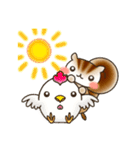 リスとハムスターのスタンプ（個別スタンプ：18）