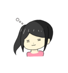 感情豊かな黒髪元気っ子。（個別スタンプ：6）