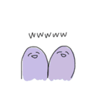 ゆるい顔(カラフル)（個別スタンプ：9）