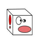 キューブの顔文字（個別スタンプ：12）