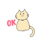 なんとも言えないねこたち。（個別スタンプ：1）