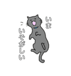 なんとも言えないねこたち。（個別スタンプ：3）