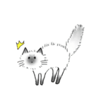 なんとも言えないねこたち。（個別スタンプ：9）