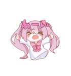 可愛い女の子と男の子のスタンプ（個別スタンプ：8）