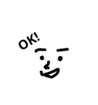 顔 と 文字（個別スタンプ：5）