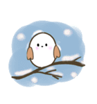 かわいい白丸小鳥シマエナガの敬語スタンプ（個別スタンプ：40）