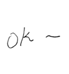 ゆるゆる手書き文字（個別スタンプ：10）