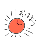 ゆるいカラフルなものたち（個別スタンプ：1）
