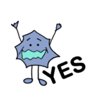 かわいいカラフルな未確認生物（個別スタンプ：3）