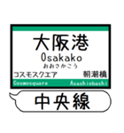 大阪 中央線 駅名 シンプル＆気軽＆いつでも（個別スタンプ：2）