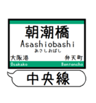大阪 中央線 駅名 シンプル＆気軽＆いつでも（個別スタンプ：3）