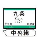 大阪 中央線 駅名 シンプル＆気軽＆いつでも（個別スタンプ：5）