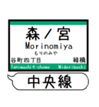 大阪 中央線 駅名 シンプル＆気軽＆いつでも（個別スタンプ：10）