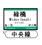 大阪 中央線 駅名 シンプル＆気軽＆いつでも（個別スタンプ：11）