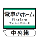 大阪 中央線 駅名 シンプル＆気軽＆いつでも（個別スタンプ：25）