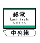 大阪 中央線 駅名 シンプル＆気軽＆いつでも（個別スタンプ：30）