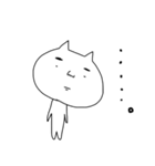 あまり可愛くないネコ（個別スタンプ：6）