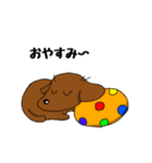 ダックスの毎日スタンプ（個別スタンプ：10）