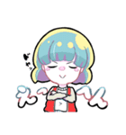 「ジュウニントイロな女の子」（個別スタンプ：3）