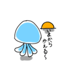 ニヒルなくらげ（個別スタンプ：15）