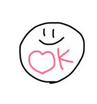 よくつかうまる○。日常会話(友達や家族に)（個別スタンプ：1）