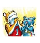 チョウチョウベアとマイキータイガー（個別スタンプ：21）