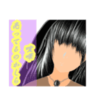 静かに語る系女子（個別スタンプ：9）