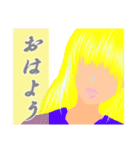 静かに語る系女子（個別スタンプ：15）