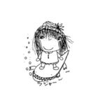 なまけ猫とぶすな女の子2（個別スタンプ：2）