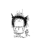 なまけ猫とぶすな女の子2（個別スタンプ：5）