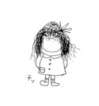 なまけ猫とぶすな女の子2（個別スタンプ：7）