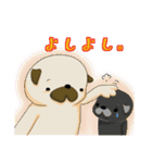 パグの日常。。（個別スタンプ：12）